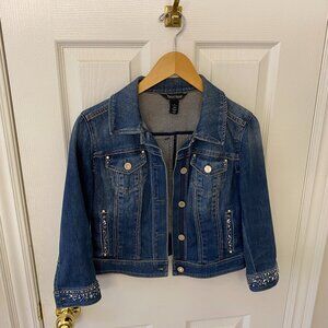 White House Black market denim jacket size 4